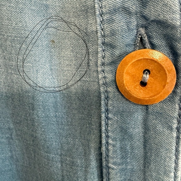 Torrid Mini Chambray Tiered Shirt Dress
Size 2X 
Color: Medium Wash - Picture 10 of 12